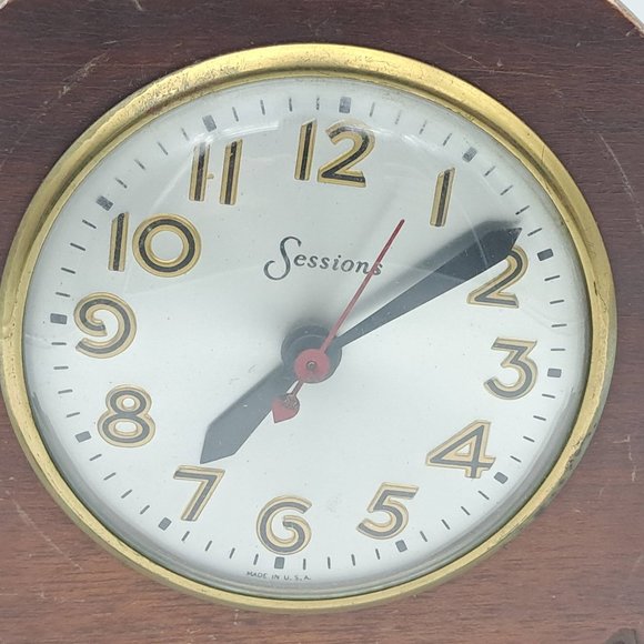 Sessions Electric Mantel Clock -Functional - Picture 4 of 11